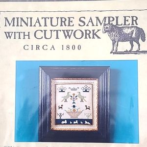 The Scarlet Letter sampler kit, circa 1800